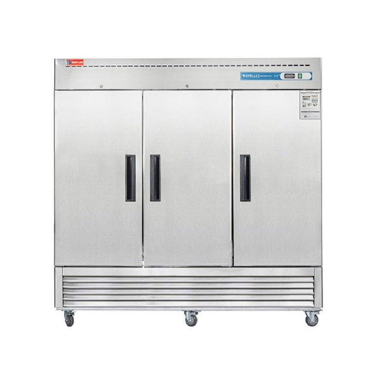 Commercial Freezer, Commercial Reach-In Solid Door Freezer for Restaurant, Bar, Shop, etc.