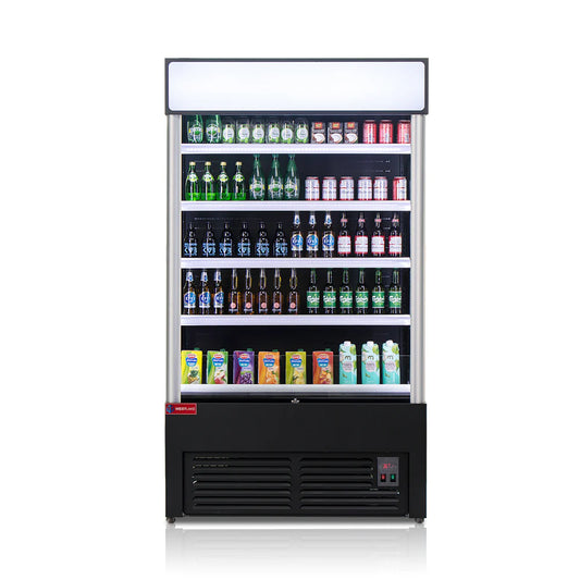 WESTLAKE 46"W 33"D Restaurant Commercial Open Air Merchandiser Refrigerated Display Cooler Black