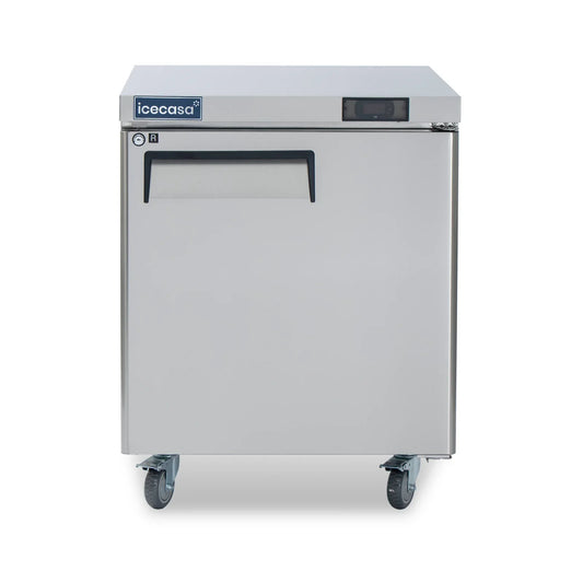 ICECASA 27" Stainless Steel Commercial Undercounter Fridge
