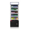 WESTLAKE 28" Restaurant Commercial Open Air Merchandiser Refrigerated Display Cooler Black Air Curtain
