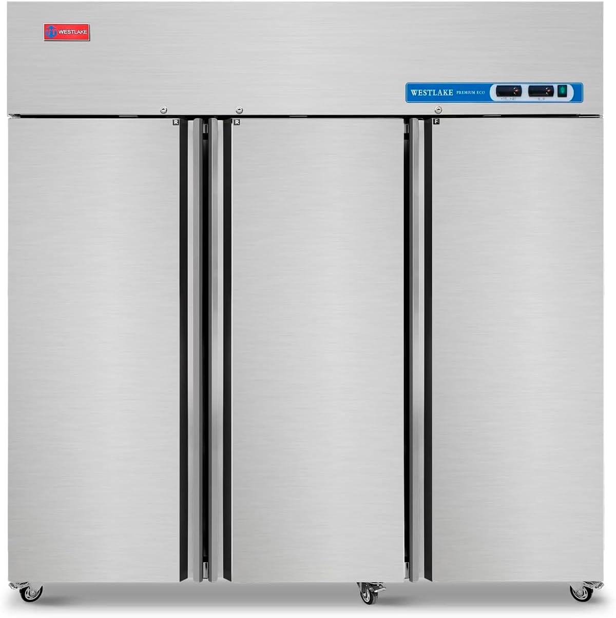 Commercial Refrigerator and Freezer Combo, WESTLAKE 72" 3 door Reach-In Commercial Fridge and Freezer Combination