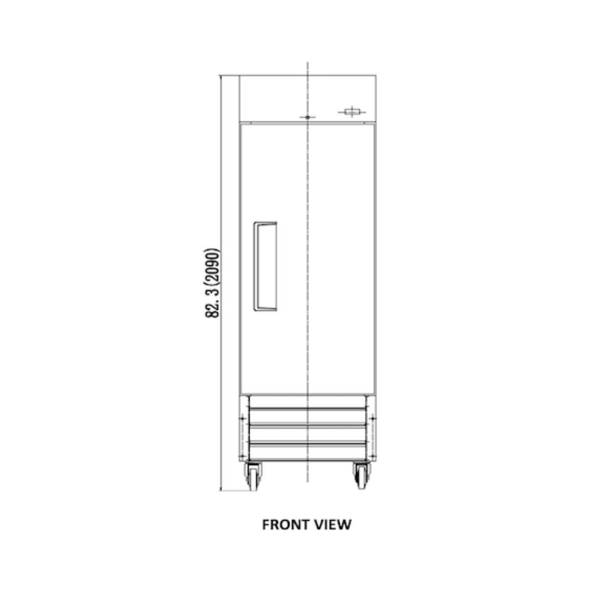 VALPRO VP1R-HC SINGLE DOOR REACH-IN REFRIGERATOR 23 CU. FT.