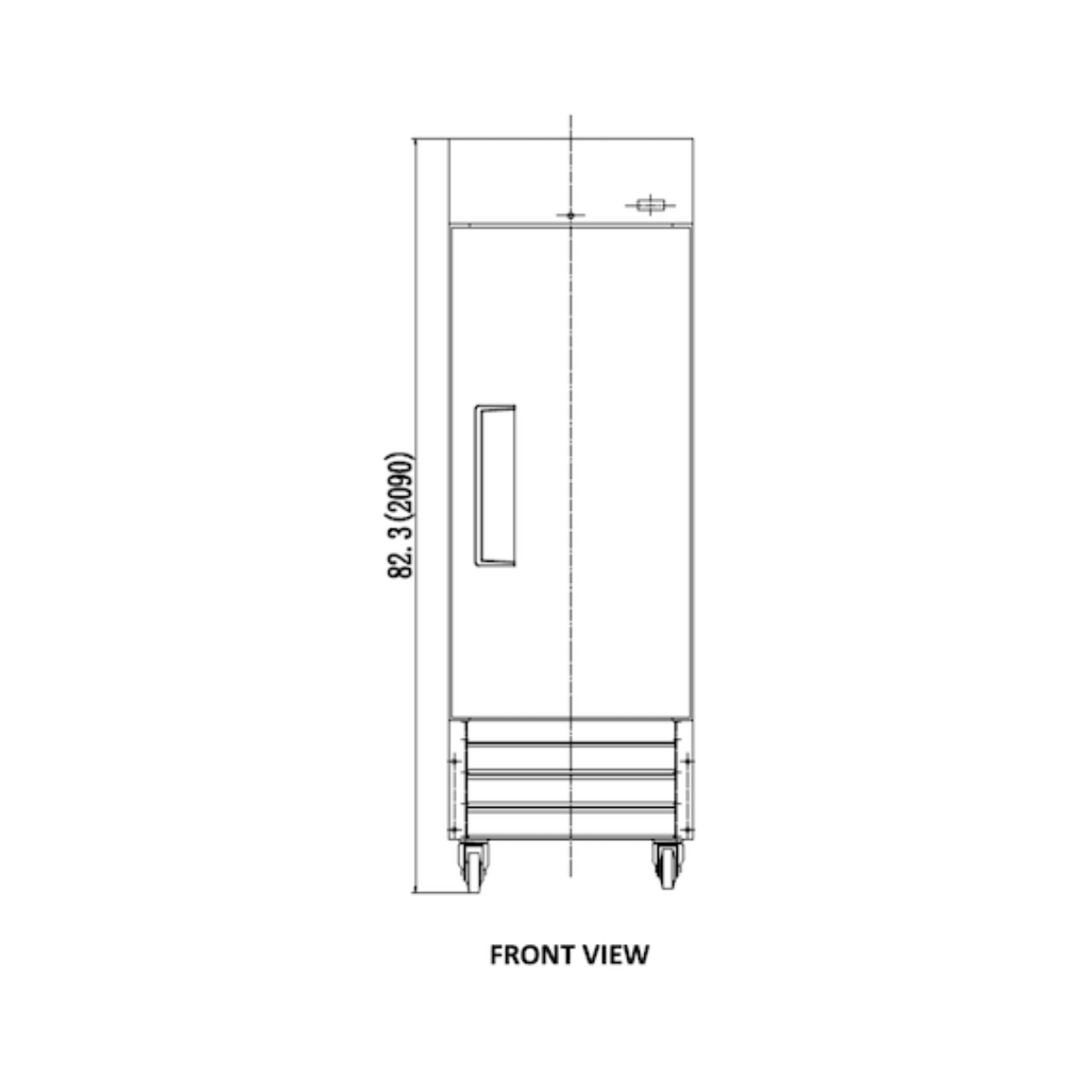 VALPRO VP19F-HC SINGLE DOOR REACH-IN FREEZER 19 CU. FT.