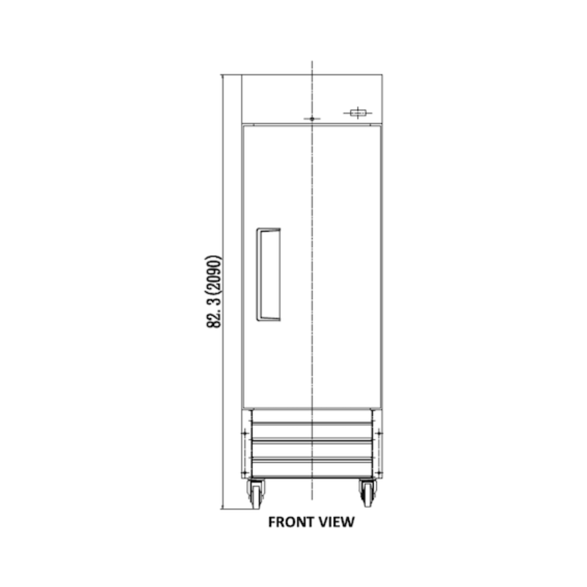 VALPRO VP19R-HC SINGLE DOOR REACH-IN REFRIGERATOR 19 CU. FT.