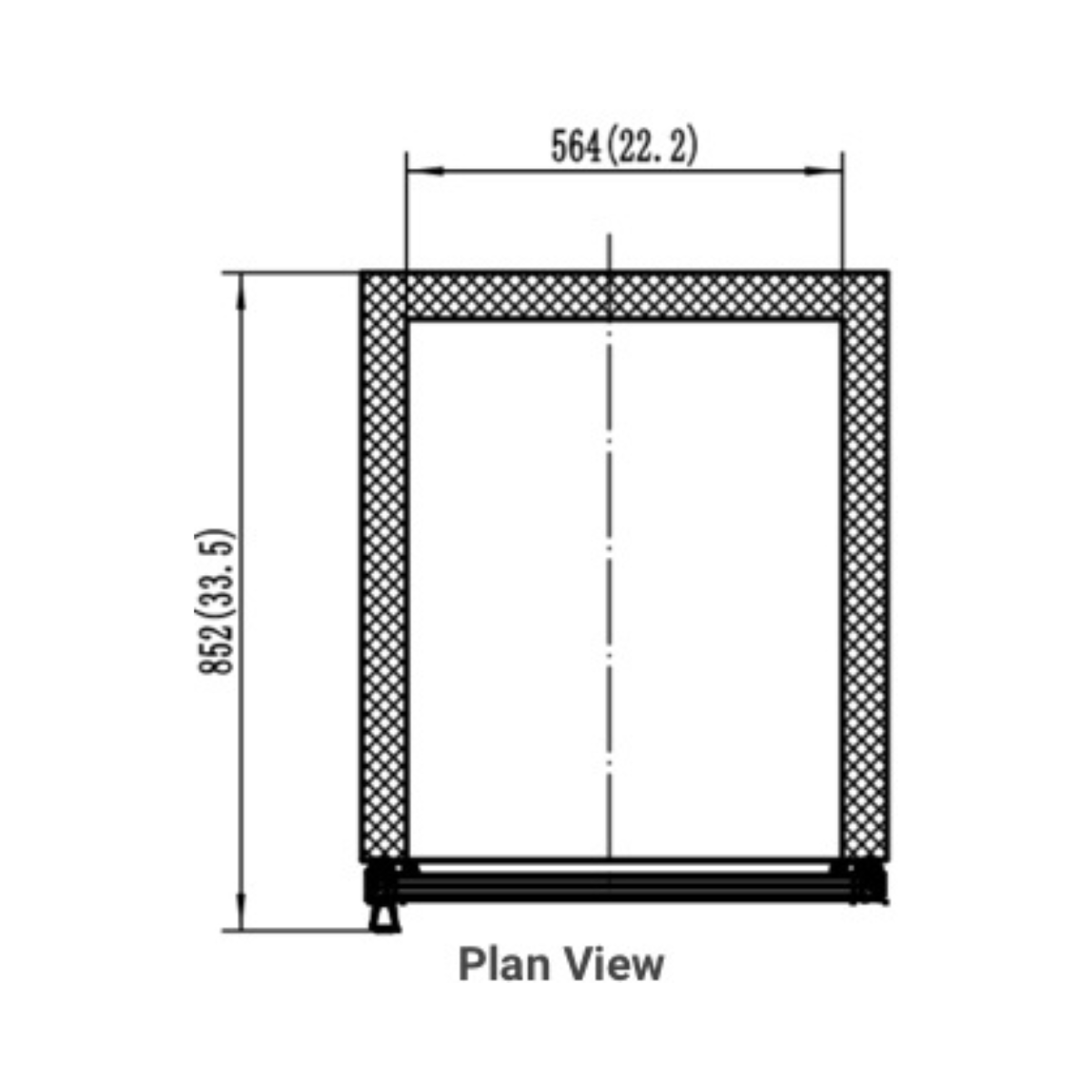 VALPRO VP1F-23M SINGLE SWING FULL GLASS DOOR MERCHANDISER FREEZER – 23 CU. FT. Without Top Lighted Sign Panel