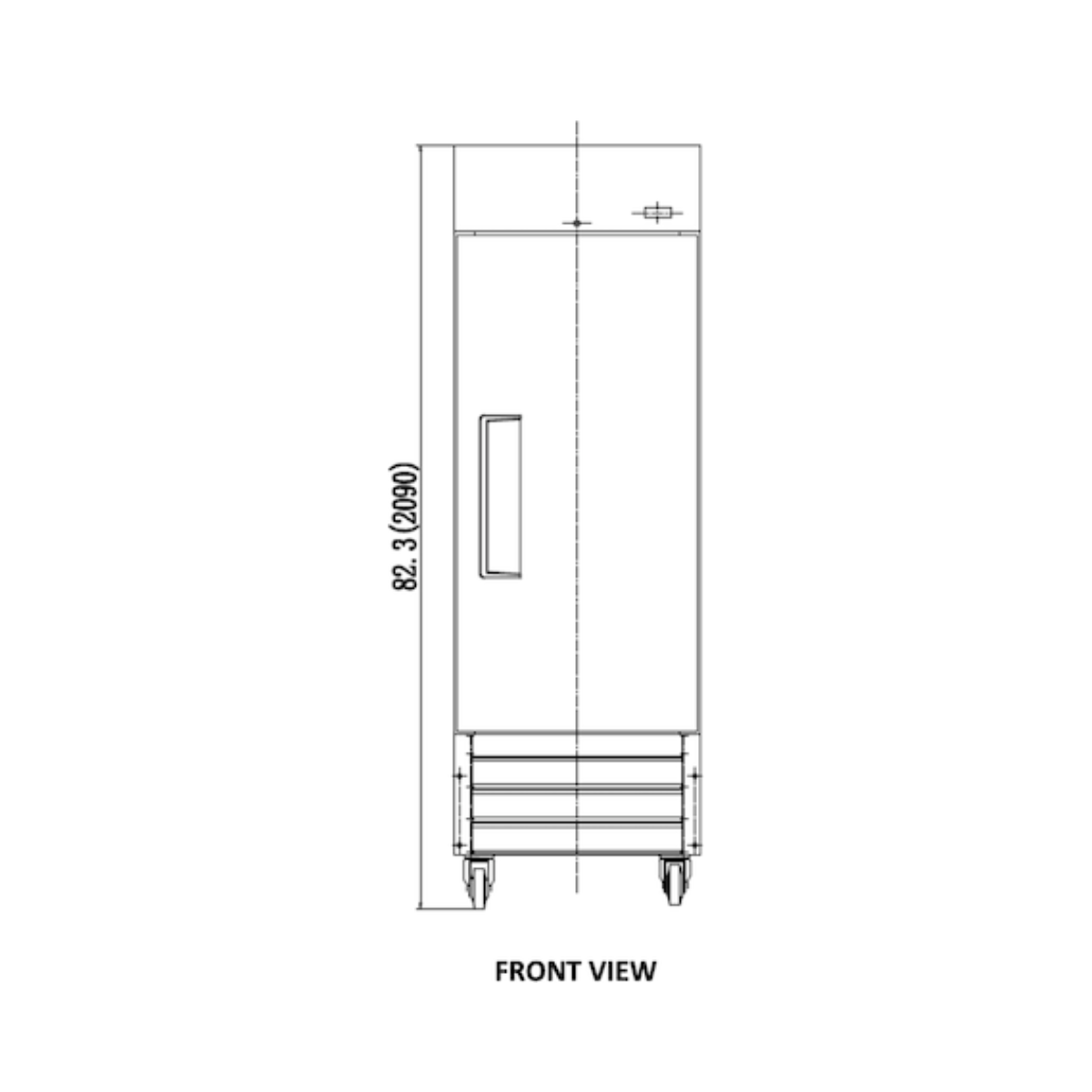 VALPRO VP1F-HC SINGLE DOOR REACH-IN FREEZER 23 CU. FT.