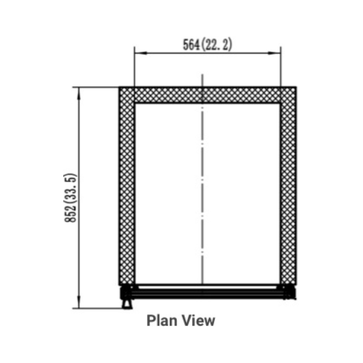 VALPRO VP1R-23M SINGLE SWING FULL GLASS DOOR MERCHANDISER REFRIGERATOR – 23 CU. FT. Without Top Lighted Sign Panel