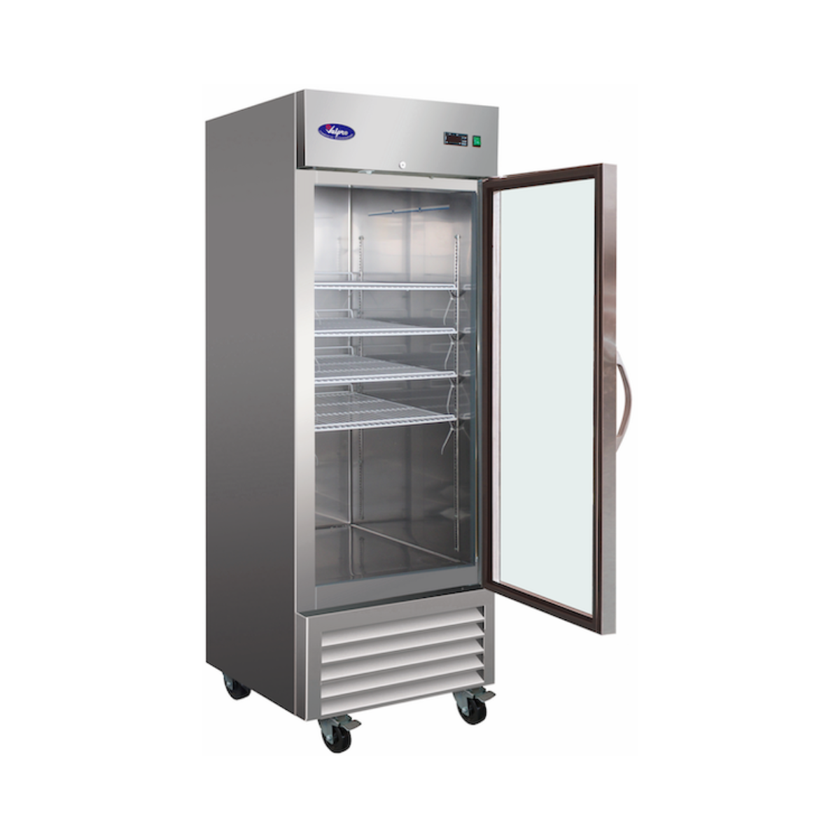 VALPRO VP1RG-HC SINGLE GLASS DOOR REACH-IN REFRIGERATOR 23 CU. FT.
