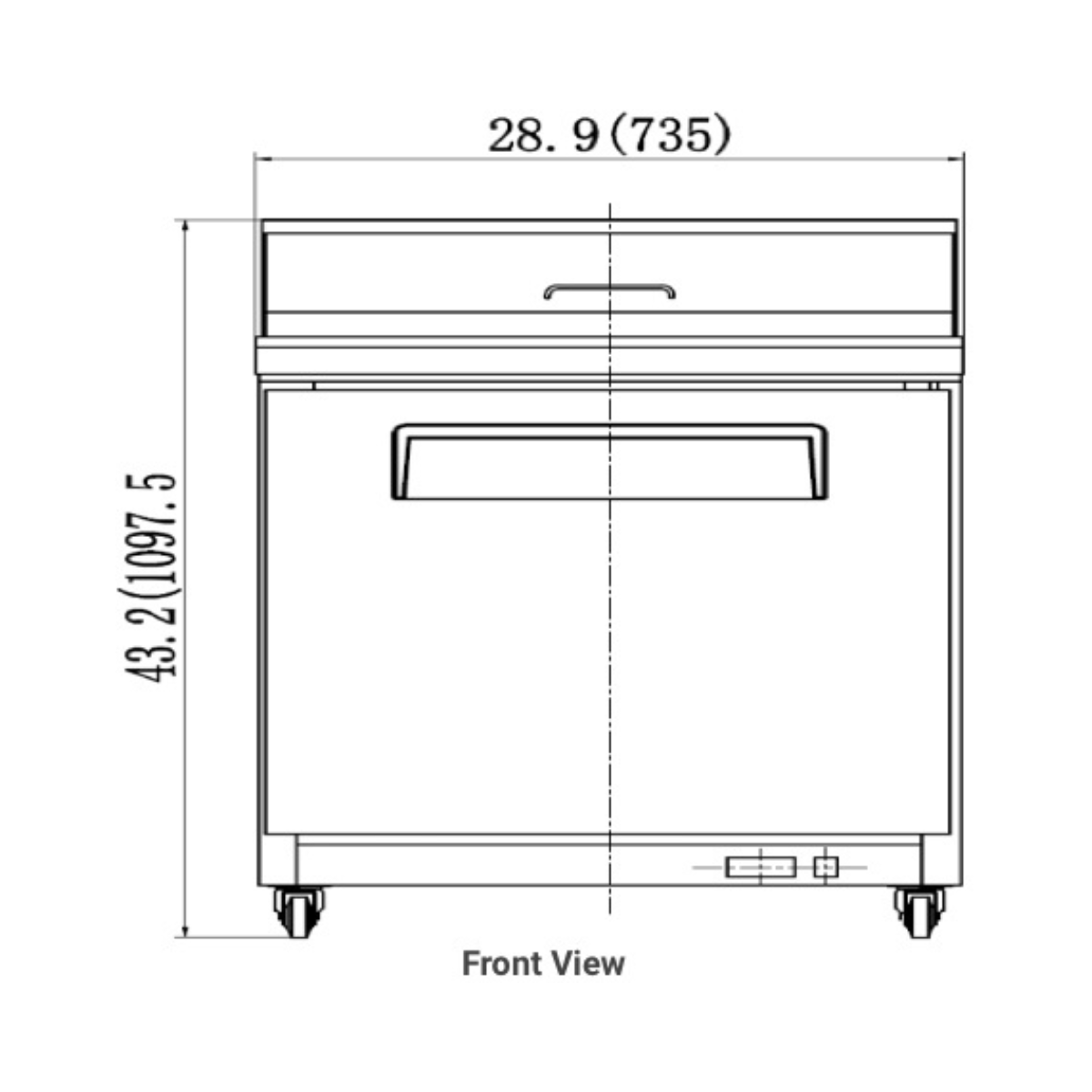 VALPRO 29″ MEGA-TOP SANDWICH / SALAD FOOD PREP TABLE REFRIGERATOR - VP29SM-HC