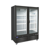 VALPRO VP2F-48M TWO SWING FULL GLASS DOOR MERCHANDISER FREEZER – 48 CU. FT. Without Top Lighted Sign Panel