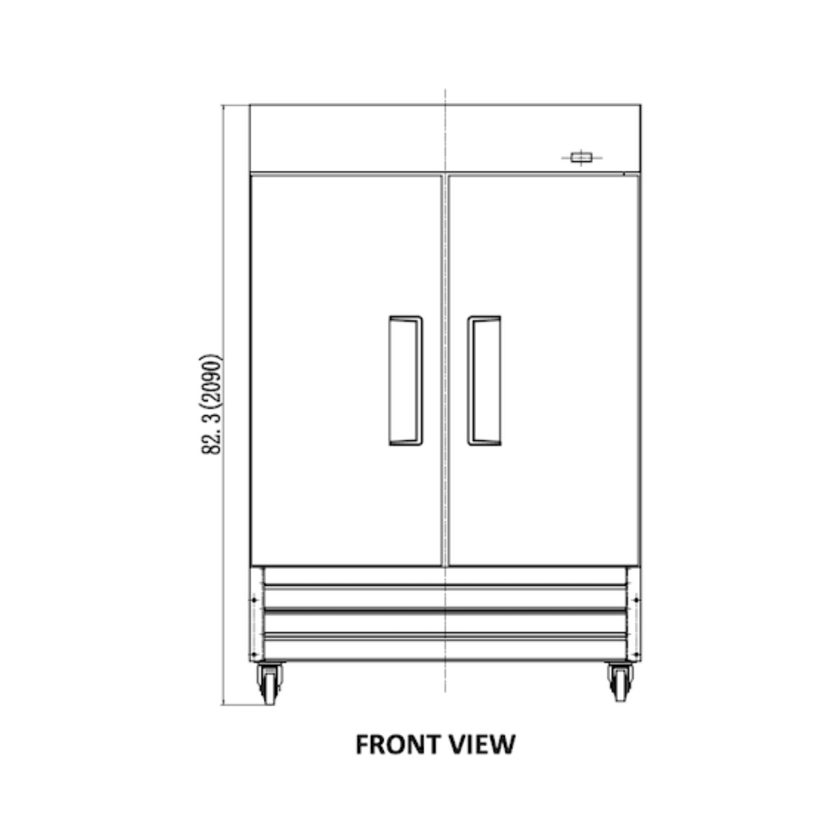 VALPRO VP2F-HC TWO-DOOR REACH-IN FREEZER 49 CU. FT.