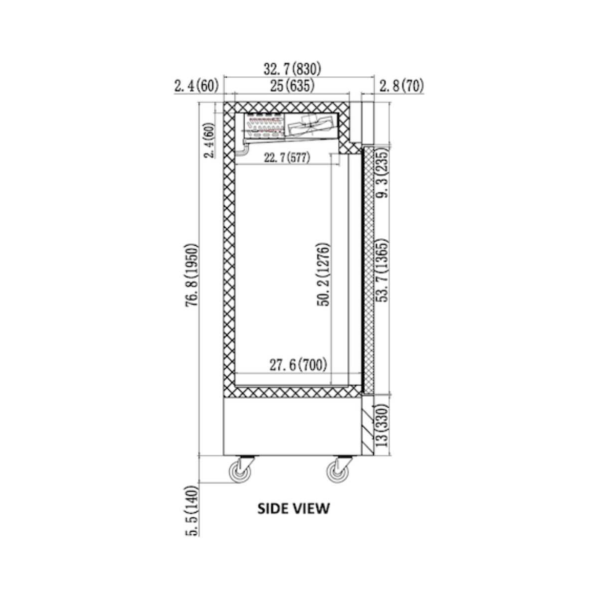 VALPRO VP2F-HC TWO-DOOR REACH-IN FREEZER 49 CU. FT.