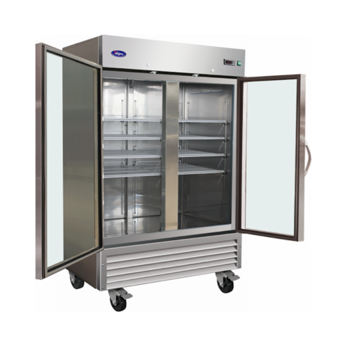 VALPRO VP2FG-HC TWO GLASS DOOR REACH-IN FREEZER 49 CU. FT.