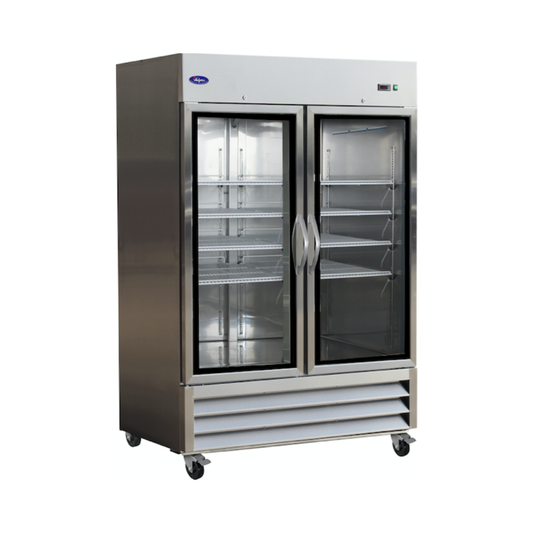 VALPRO VP2FG-HC TWO GLASS DOOR REACH-IN FREEZER 49 CU. FT.