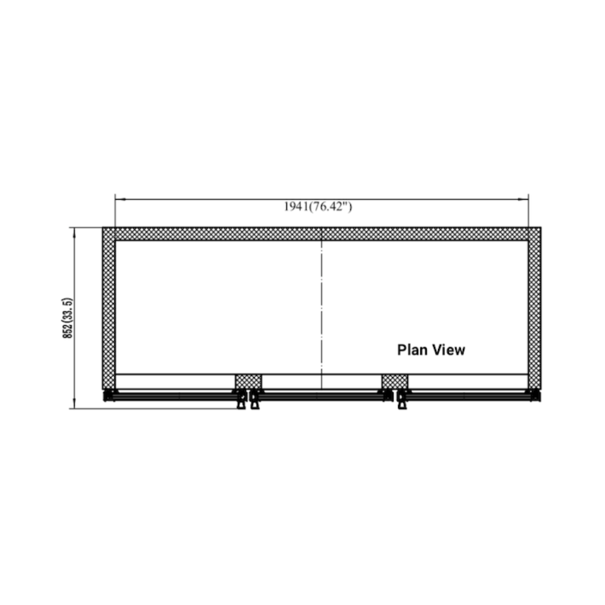 VALPRO VP3F-72MDV THREE SWING FULL GLASS DOOR MERCHANDISER DOUBLE VOLT FREEZER – 72 CU. FT. Without Top Lighted Sign Panel - 115/230v/60/1 (L14-20P)