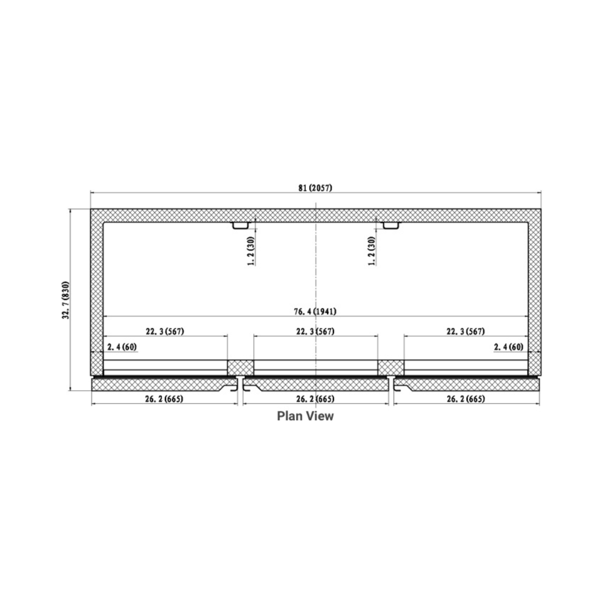 VALPRO VP3FDV-HC THREE DOOR REACH-IN DOUBLE VOLT FREEZER 72 CU. FT.