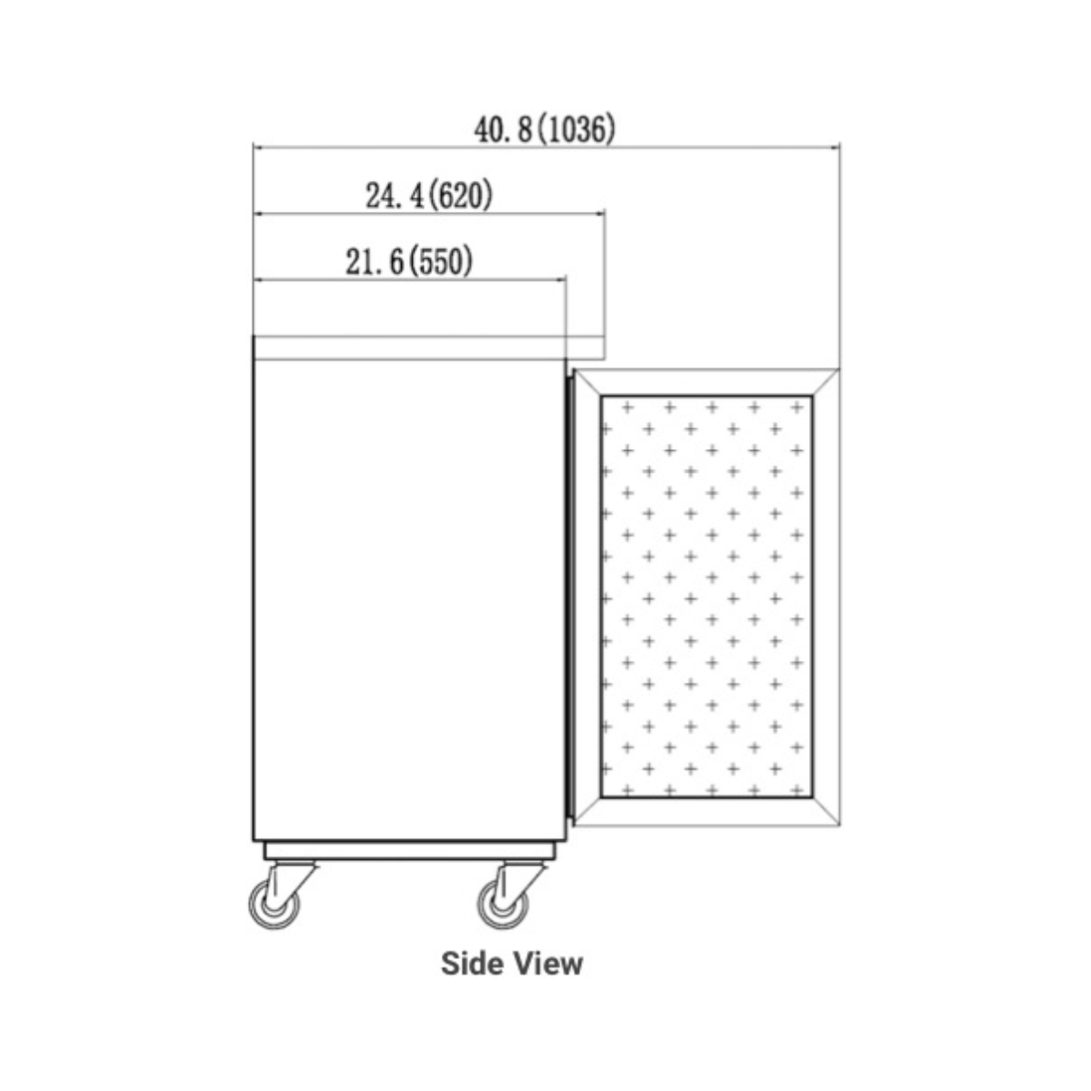 VALPRO 49″ TWO GLASS SWING DOOR BACK BAR COOLER - VP48G