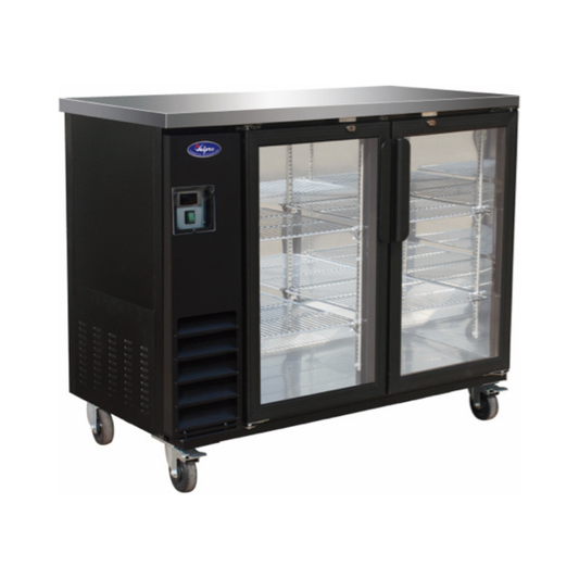 VALPRO 49″ TWO GLASS SWING DOOR BACK BAR COOLER - VP48G