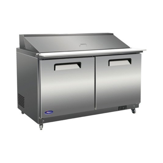 VALPRO 61″ MEGA-TOP SANDWICH / SALAD FOOD PREP TABLE REFRIGERATOR - VP60SM-HC