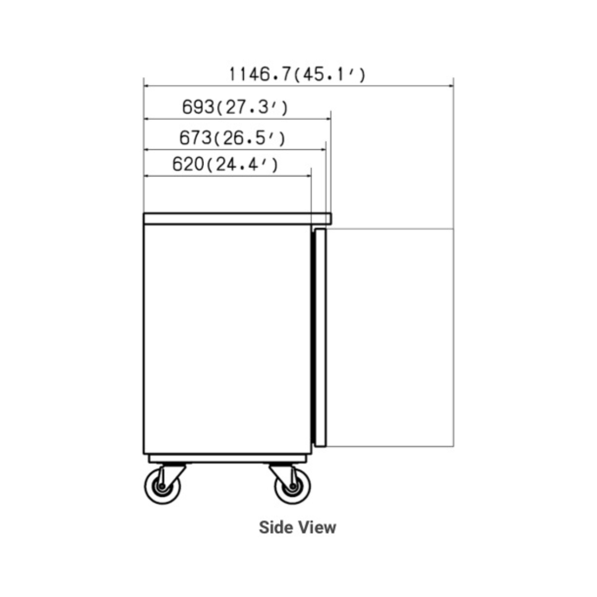 VALPRO 73″ THREE GLASS SWING DOOR BACK BAR COOLER - VP72G