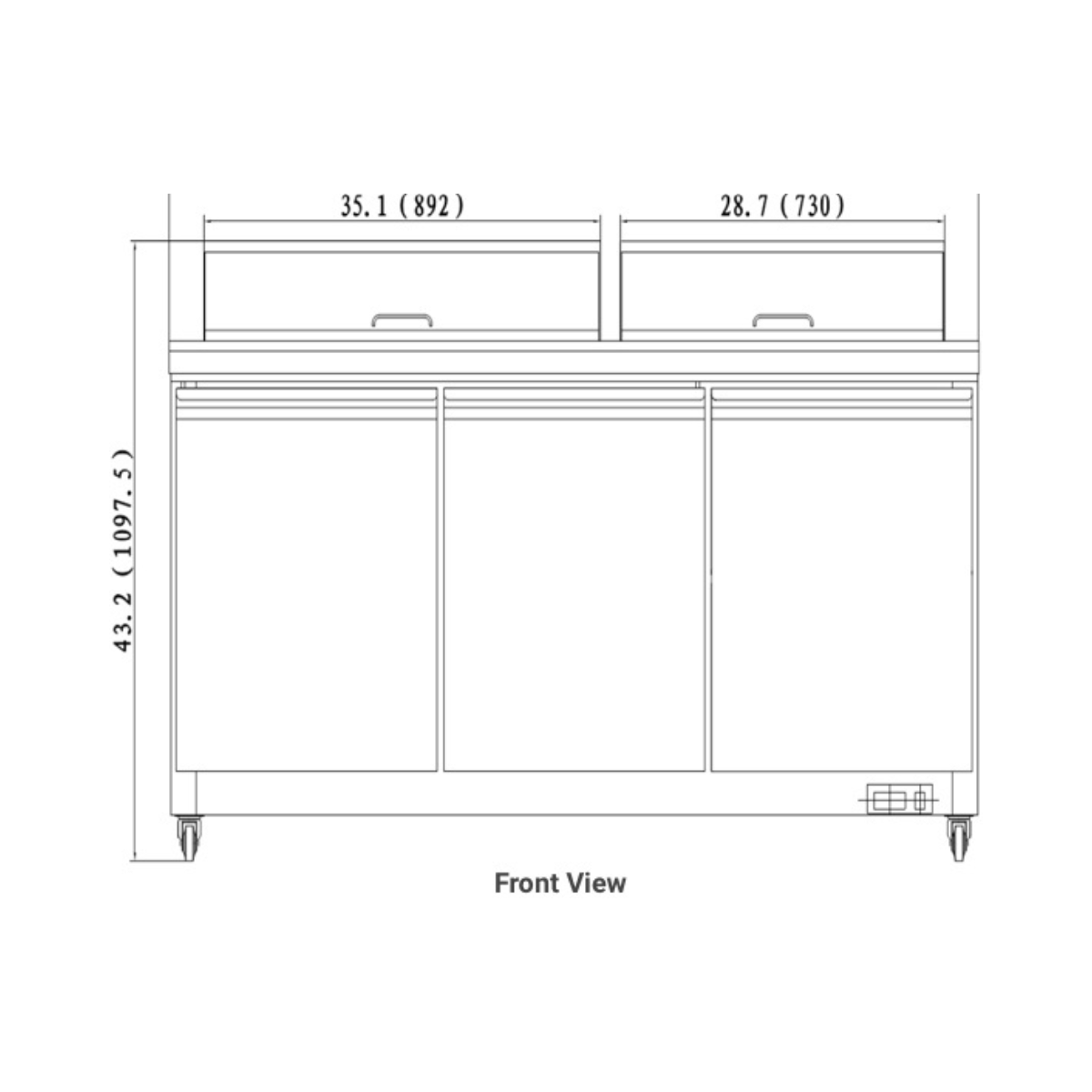 VALPRO 72″ MEGA-TOP SANDWICH / SALAD FOOD PREP TABLE REFRIGERATOR - VP72SM-HC