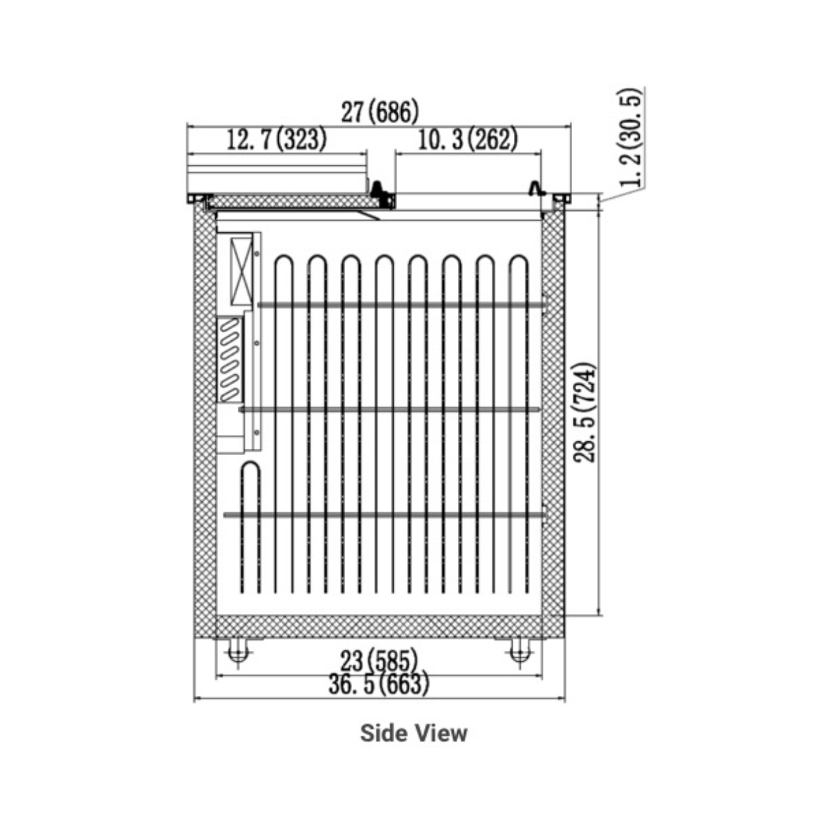 VALPRO 65″ HORIZONTAL BOTTLE COOLER - VPB65
