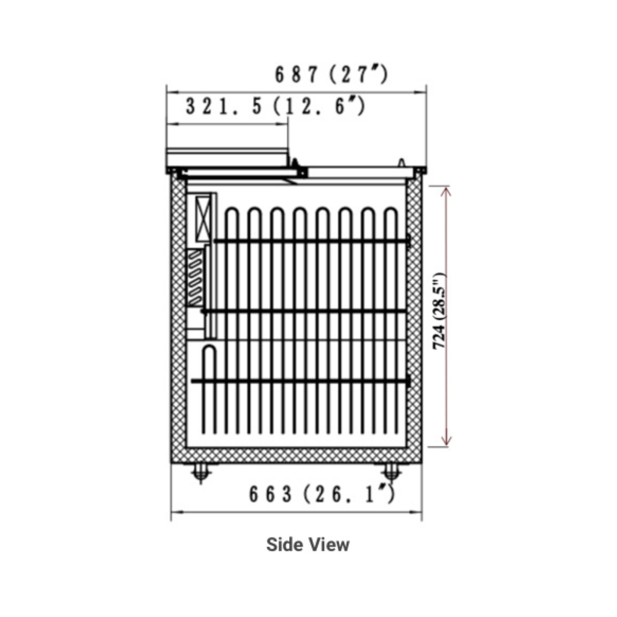 VALPRO 95″ HORIZONTAL BOTTLE COOLER - VPB95