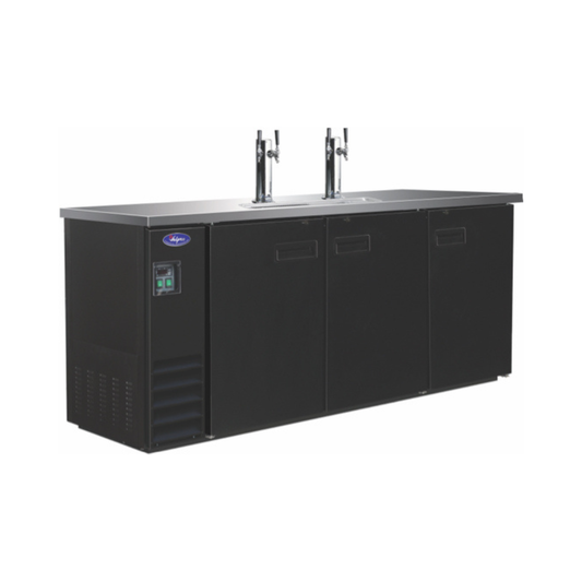 VALPRO DIRECT DRAW BEER DISPENSER 73″ – 2 TOWERS – 4 TAPS - VPBD4-2