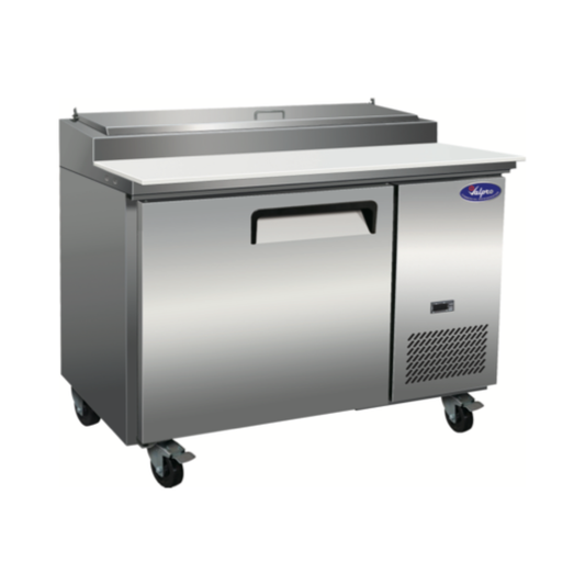 VALPRO 47″ ONE DOOR PIZZA PREP TABLE REFRIGERATOR - VPP47-HC