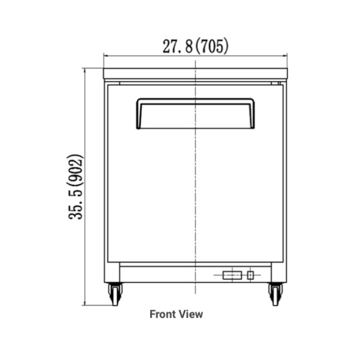 VALPRO 27″ UNDER COUNTER FREEZER – 6.5 CU. FT. - VPUCF27
