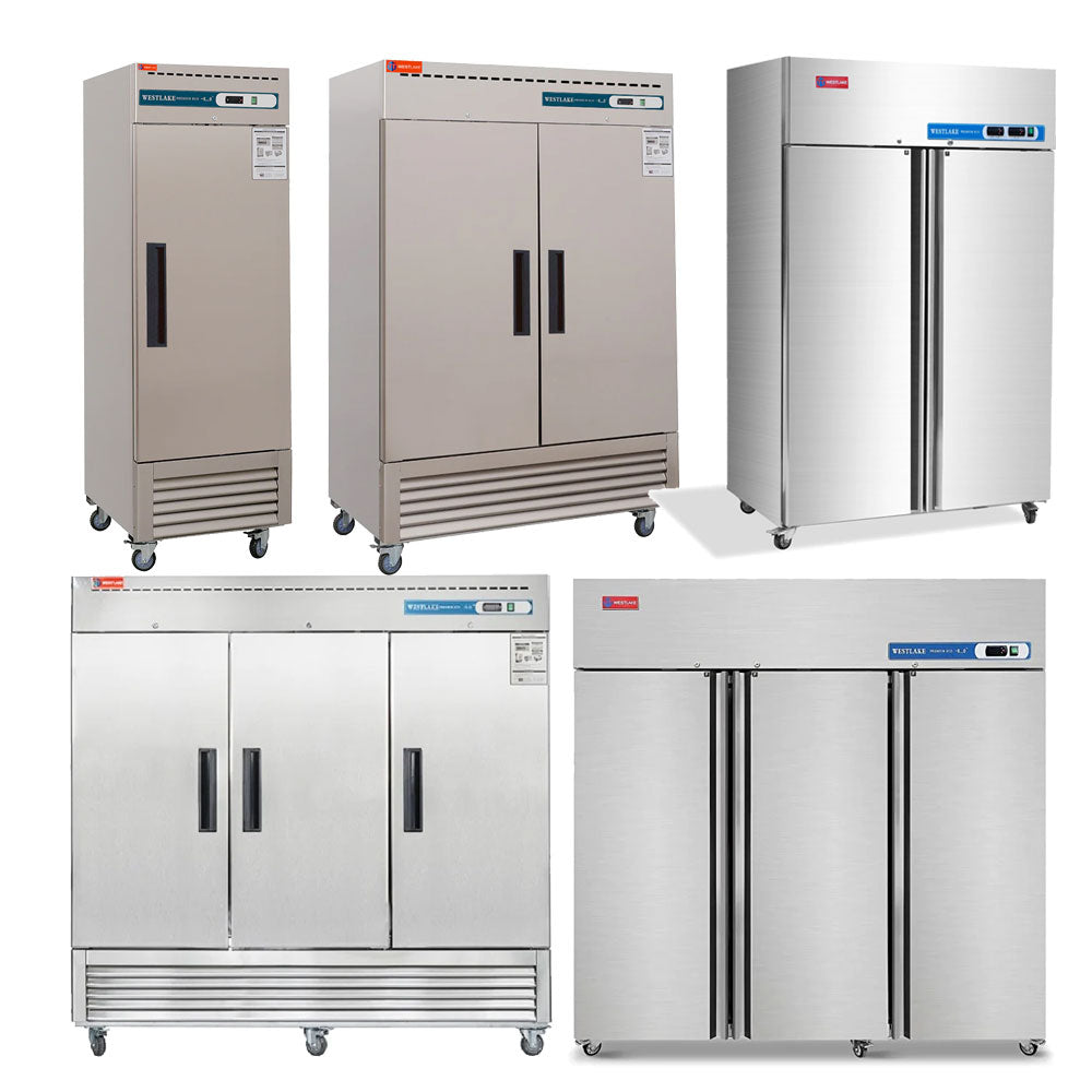 Commercial Freezer, Commercial Reach-In Solid Door Freezer for Restaurant, Bar, Shop, etc.