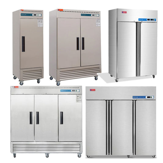 Commercial Freezer, Commercial Reach-In Solid Door Freezer for Restaurant, Bar, Shop, etc.