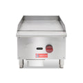 Commercial Gas Griddle, WESTLAKE 16" Countertop Griddle  1 Burner Plate Grill 30,000 BTU