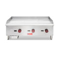 Commercial Gas Griddle, WESTLAKE 36" Countertop Griddle 3 Burner Plate Grill 90,000 BTU