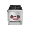 Commercial Hot Plate, WESTLAKE 12" Countertop Gas Range Restaurant 2 Burner Gas Stove with 50,000 BTU
