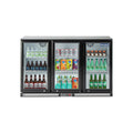 ICECASA Beverage Refrigerator, 3 Glass Door Back Bar Fridge Commercial Beer Cooler Merchandiser