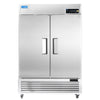 2 Door Commercial Refrigerator, ICECASA 54 Inch Restaurant Commercial Upright Fridge,  Reach-In Cooler