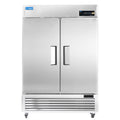 2 Door Commercial Refrigerator, ICECASA 54 Inch Restaurant Commercial Upright Fridge,  Reach-In Cooler