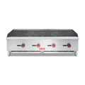 Commercial Charbroiler, WESTLAKE 48" Gas Countertop Radiant Char Broil Barbecue BBQ Grill 4 Burner Char Broiler - 120,000 BTU